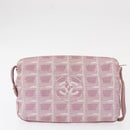 CHANEL New Travel Line Pouch Nylon 2 Set Pink Black CC Auth bs31272-3