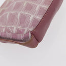 CHANEL New Travel Line Pouch Nylon 2 Set Pink Black CC Auth bs31272-7