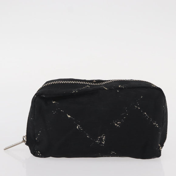 CHANEL New Travel Line Pouch Nylon 2 Set Pink Black CC Auth bs31272