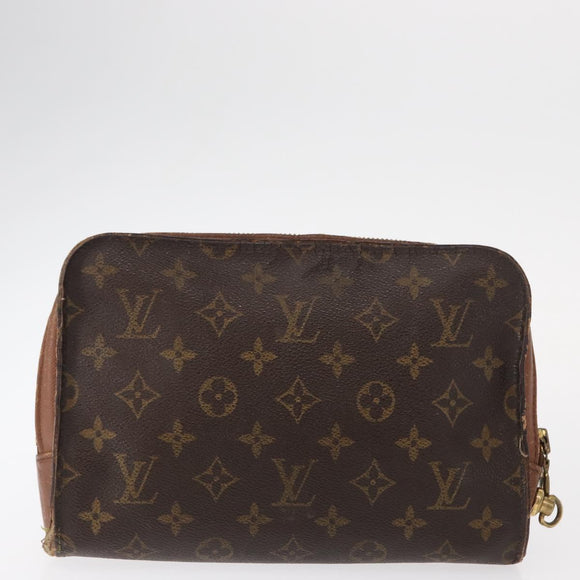 LOUIS VUITTON Monogram Clutch Bag 2 Set LV Auth bs31273