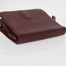 CARTIER Must Line Clutch Bag Leather 2 Set Bordeaux Auth bs31274-5