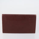 CARTIER Must Line Clutch Bag Leather 2 Set Bordeaux Auth bs31275-12