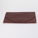CARTIER Must Line Clutch Bag Leather 2 Set Bordeaux Auth bs31275-15