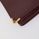 CARTIER Must Line Clutch Bag Leather 2 Set Bordeaux Auth bs31275-8