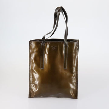 PRADA Shoulder Bag Nylon Enamel 3 Set Red Brown black Auth bs31276 - 0