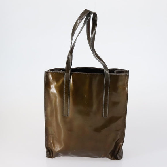 PRADA Shoulder Bag Nylon Enamel 3 Set Red Brown black Auth bs31276