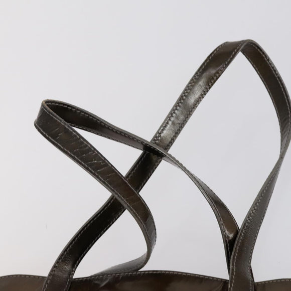 PRADA Shoulder Bag Nylon Enamel 3 Set Red Brown black Auth bs31276