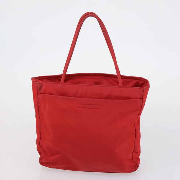 PRADA Shoulder Bag Nylon Enamel 3 Set Red Brown black Auth bs31276
