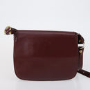CARTIER Must Line Shoulder Bag Leather 2 Set Bordeaux Auth bs31277-10