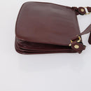 CARTIER Must Line Shoulder Bag Leather 2 Set Bordeaux Auth bs31277-12