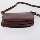 CARTIER Must Line Shoulder Bag Leather 2 Set Bordeaux Auth bs31277-15