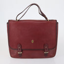 CARTIER Must Line Shoulder Bag Leather 2 Set Bordeaux Auth bs31277-2
