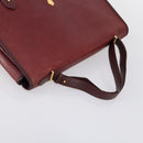 CARTIER Must Line Shoulder Bag Leather 2 Set Bordeaux Auth bs31277-5