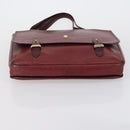 CARTIER Must Line Shoulder Bag Leather 2 Set Bordeaux Auth bs31277-7