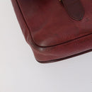 CARTIER Must Line Shoulder Bag Leather 2 Set Bordeaux Auth bs31277-8