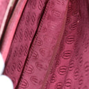 CARTIER Must Line Shoulder Bag Leather 2 Set Bordeaux Auth bs31277-9