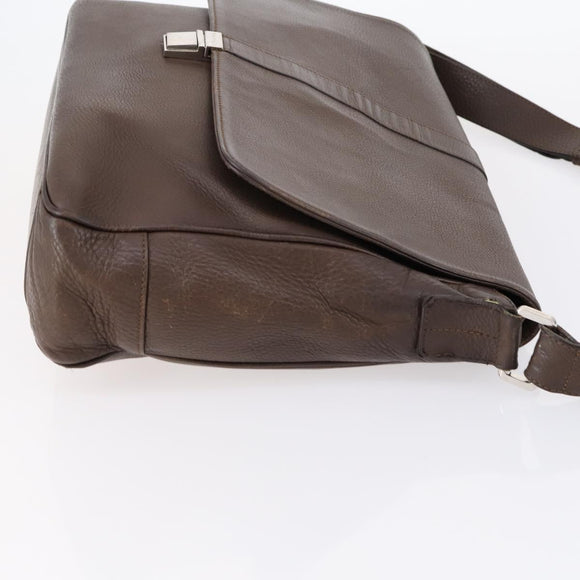 GUCCI TIFFANY&Co. Shoulder Bag Leather Canvas 2 Set Brown Red Auth bs31278