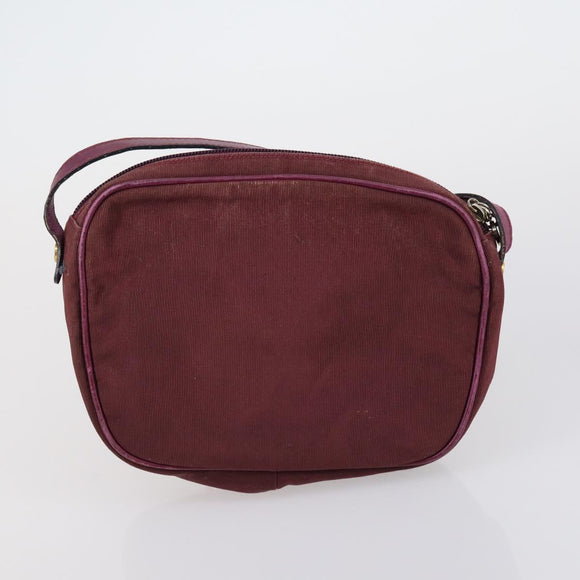 Salvatore Ferragamo Shoulder Bag Leather Canvas 2 Set Black Purple Auth bs31279