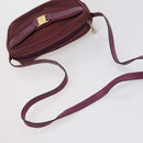 Salvatore Ferragamo Shoulder Bag Leather Canvas 2 Set Black Purple Auth bs31279-13