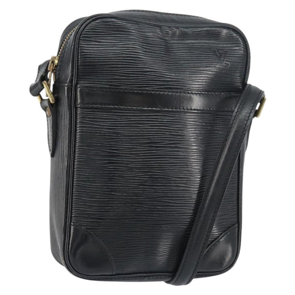 LOUIS VUITTON Epi Danube Shoulder Bag Black M45632 LV Auth bs31282