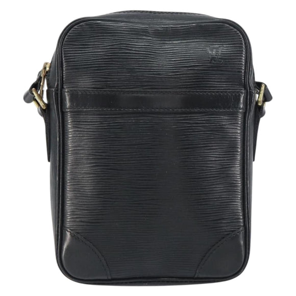 LOUIS VUITTON Epi Danube Shoulder Bag Black M45632 LV Auth bs31282