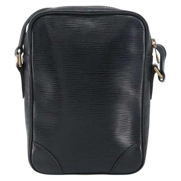 LOUIS VUITTON Epi Danube Shoulder Bag Black M45632 LV Auth bs31282