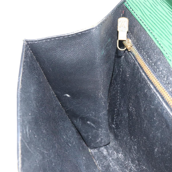 LOUIS VUITTON Epi Montaigne 27 Clutch Bag Green M52654 LV Auth bs31283