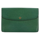 LOUIS VUITTON Epi Montaigne 27 Clutch Bag Green M52654 LV Auth bs31283-13