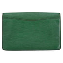 LOUIS VUITTON Epi Montaigne 27 Clutch Bag Green M52654 LV Auth bs31283-2