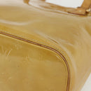 LOUIS VUITTON Monogram Vernis Houston Hand Bag Beige M91004 LV Auth bs31286-10