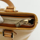 LOUIS VUITTON Monogram Vernis Houston Hand Bag Beige M91004 LV Auth bs31286-14