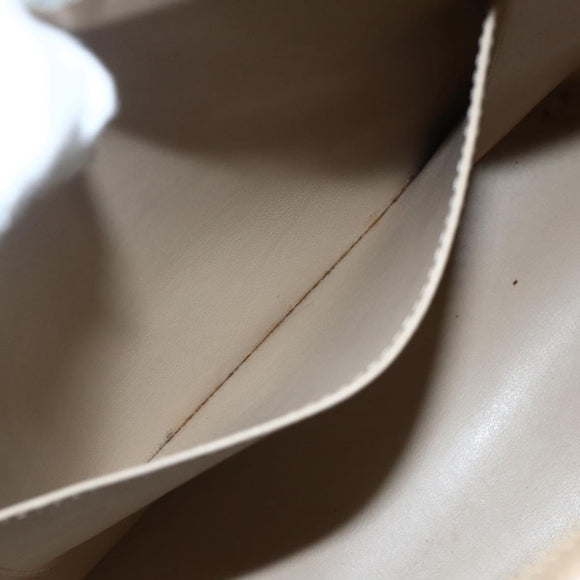 LOUIS VUITTON Monogram Vernis Houston Hand Bag Beige M91004 LV Auth bs31286