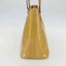 LOUIS VUITTON Monogram Vernis Houston Hand Bag Beige M91004 LV Auth bs31286-5