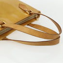 LOUIS VUITTON Monogram Vernis Houston Hand Bag Beige M91004 LV Auth bs31286-7