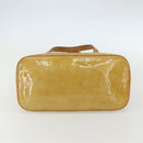 LOUIS VUITTON Monogram Vernis Houston Hand Bag Beige M91004 LV Auth bs31286-9