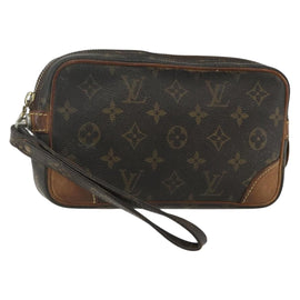 LOUIS VUITTON Monogram Marly Dragonne PM Clutch Bag M51827 LV Auth bs31294