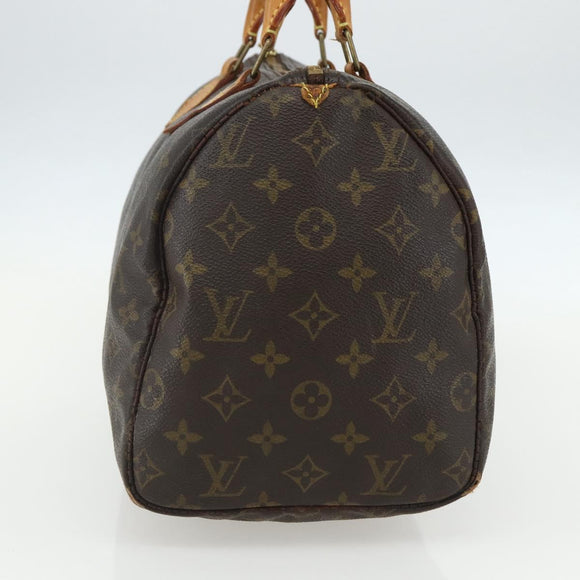 LOUIS VUITTON Monogram Speedy 30 Hand Bag M41526 LV Auth bs31298