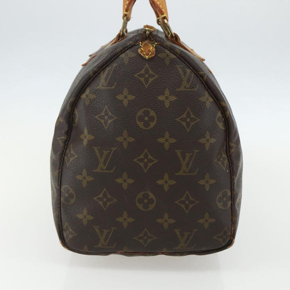 LOUIS VUITTON Monogram Speedy 30 Hand Bag M41526 LV Auth bs31298