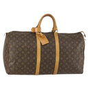 LOUIS VUITTON Monogram Keepall 55 Boston Bag M41424 LV Auth bs31301-1