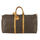 LOUIS VUITTON Monogram Keepall 55 Boston Bag M41424 LV Auth bs31301-13