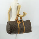 LOUIS VUITTON Monogram Keepall 55 Boston Bag M41424 LV Auth bs31301-25