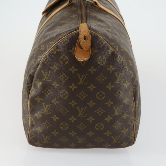 LOUIS VUITTON Monogram Keepall 55 Boston Bag M41424 LV Auth bs31301