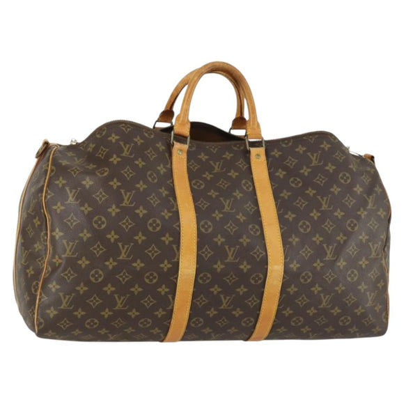 LOUIS VUITTON Monogram Keepall Bandouliere 50 Boston Bag M41416 LV Auth bs31302