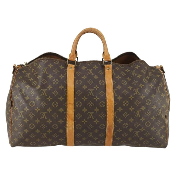 LOUIS VUITTON Monogram Keepall Bandouliere 50 Boston Bag M41416 LV Auth bs31302