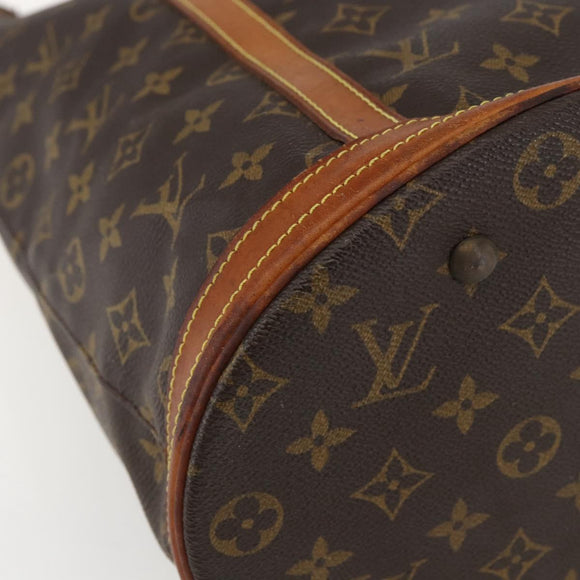 LOUIS VUITTON Monogram Bucket GM Shoulder Bag M42236 LV Auth bs31303