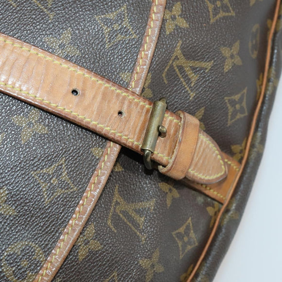 LOUIS VUITTON Monogram Saumur 35 Shoulder Bag M42254 LV Auth bs31304