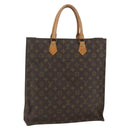 LOUIS VUITTON Monogram Sac Plat Hand Bag M51140 LV Auth bs31305-1