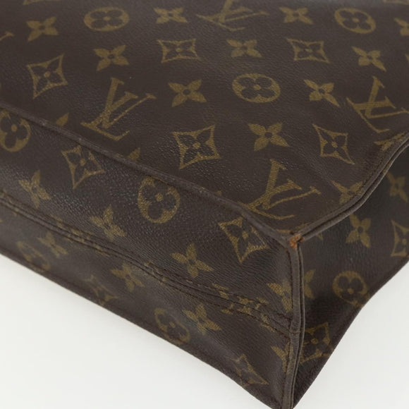 LOUIS VUITTON Monogram Sac Plat Hand Bag M51140 LV Auth bs31305