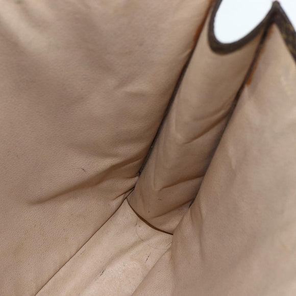 LOUIS VUITTON Monogram Sac Plat Hand Bag M51140 LV Auth bs31305