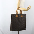 LOUIS VUITTON Monogram Sac Plat Hand Bag M51140 LV Auth bs31305-19